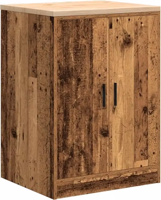 Armadietto da Garage in Legno Vecchio Marrone CFW6841577 L: 60 cm, P: 51 cm, H: 85 cm – 1