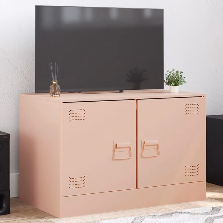 Mobile TV vidaXL in acciaio rosso L: 67 cm, P: 39 cm, H: 44 cm