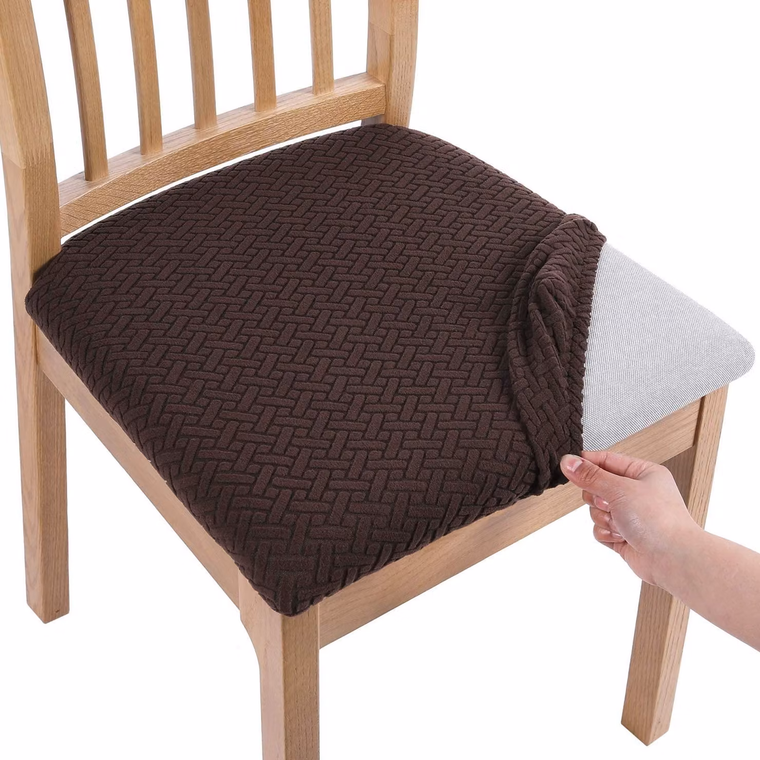 Set di coprisedie per sedie da pranzo, 4 pezzi