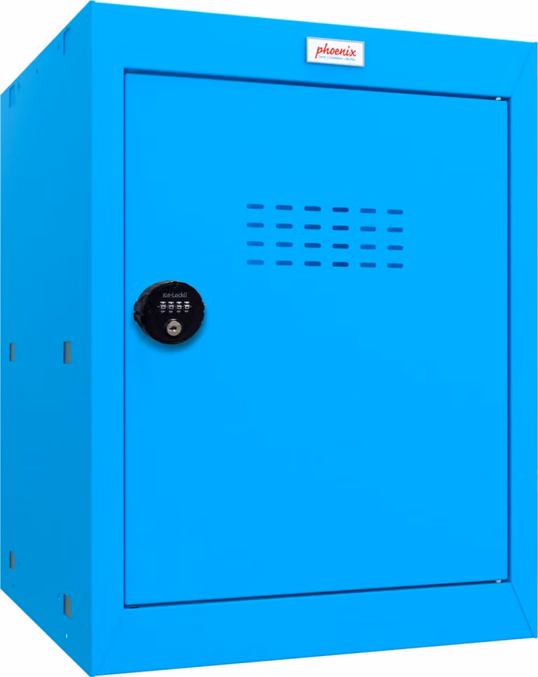 Phoenix CL0544BBC Armadietto cubo 66L blu - Serratura a combinazione - Per casa, ufficio, palestra, scuola