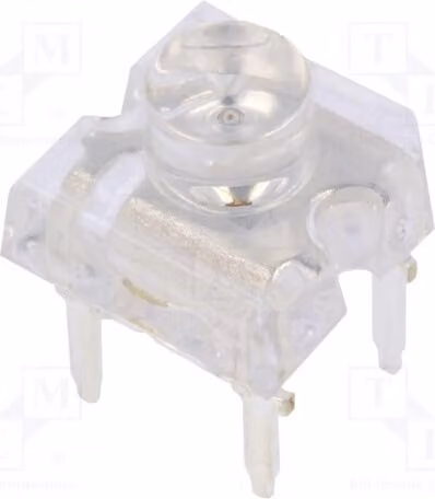 5 LED Super Flux, 7,62x7,62mm, angolo di emissione 120°, 750-1120 mcd, giallo, 30mA, OSY5PAZJC1D, diodi LED