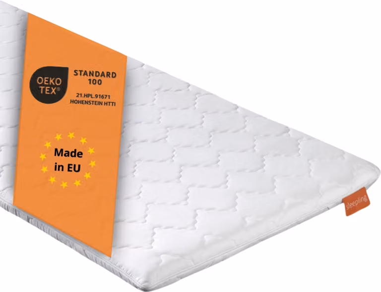 topper ortopedico in schiuma comfort, 200 x 200 cm, per tutti i materassi e letti, sleepling