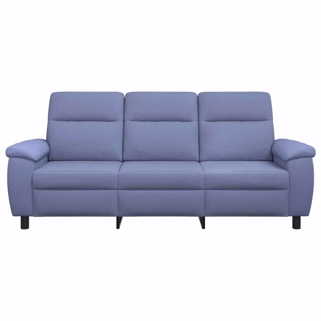 Divano moderno vidaXL in tessuto blu con struttura in metallo L: 214 cm, P: 90 cm, H: 95 cm – 2