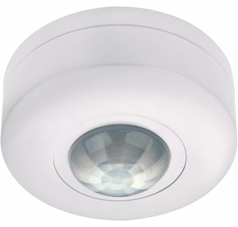Sensore di movimento a infrarossi Luceco LGIP20CSW-01, per uso interno, adatto per lampade a parete e a soffitto, funzionante giorno e notte