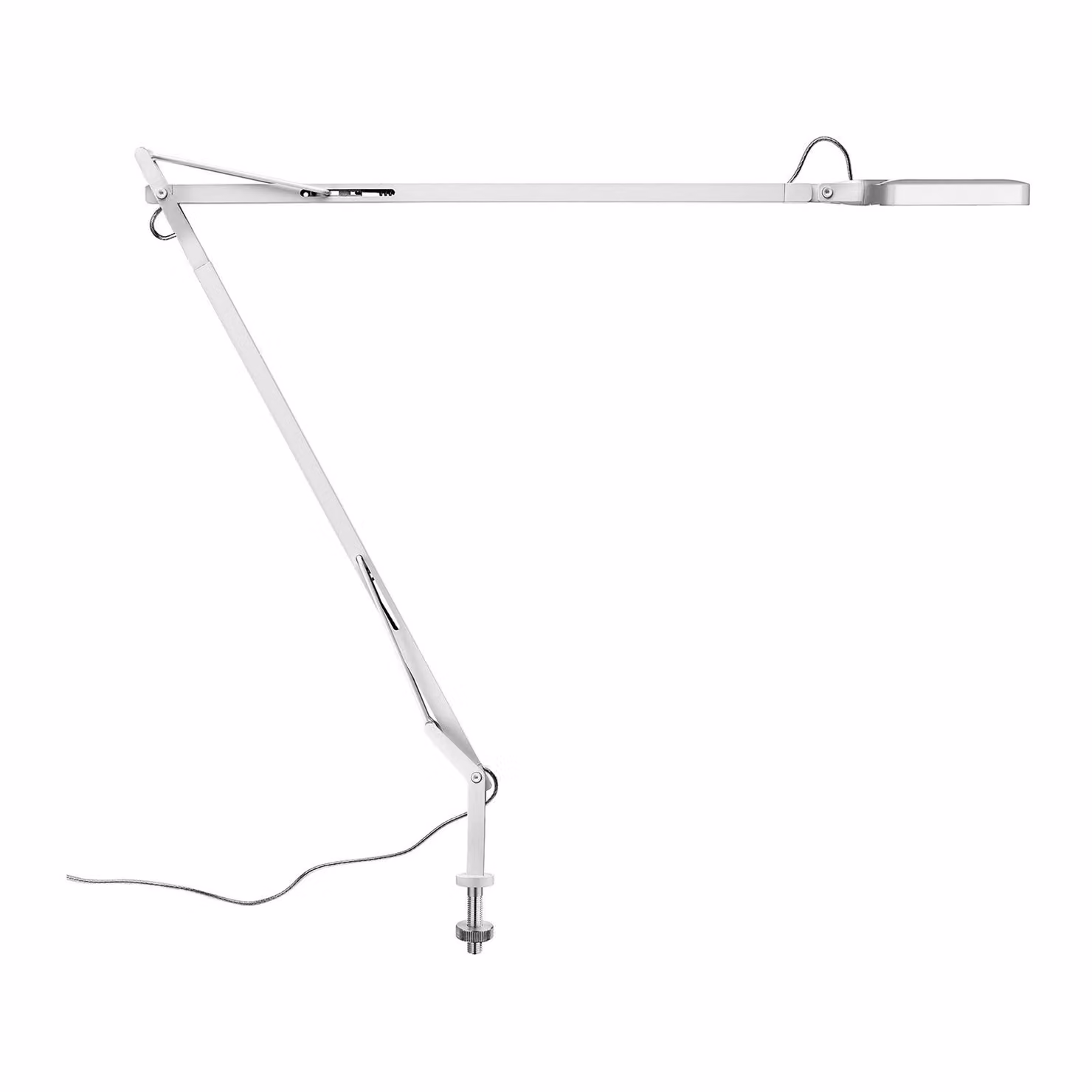Flos - Kelvin Led Desk support (visible cable) - Lampada da tavolo - Bianco
