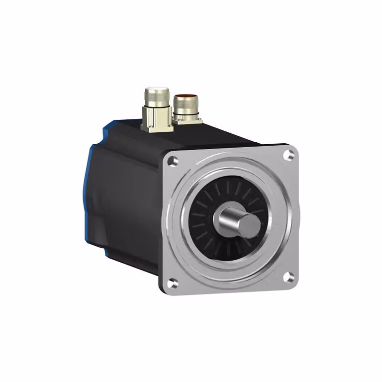 Servomotore Schneider Electric, Lexium BSH, 140 mm, 19,5 Nm, chiavetta, IP65, Singelturn 128 P/U, M40+M23 diritto, freno BSH1402T31F1P