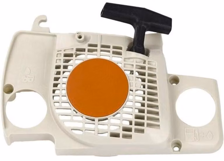 Piastra di avviamento di ricambio e componenti del motore compatibili con le motoseghe Stihl MS170 e MS180.