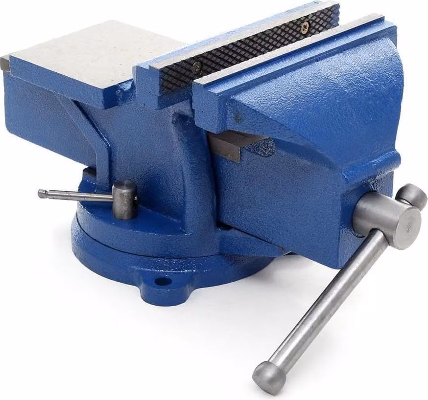 Morsa girevole con base e incudine Kraft&Dele KD1104, 200 mm