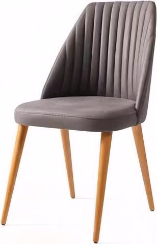 Moderne Polsterstuhl Design Braun Lehnstuhl Stuhl Armlehne Esszimmer Luxus