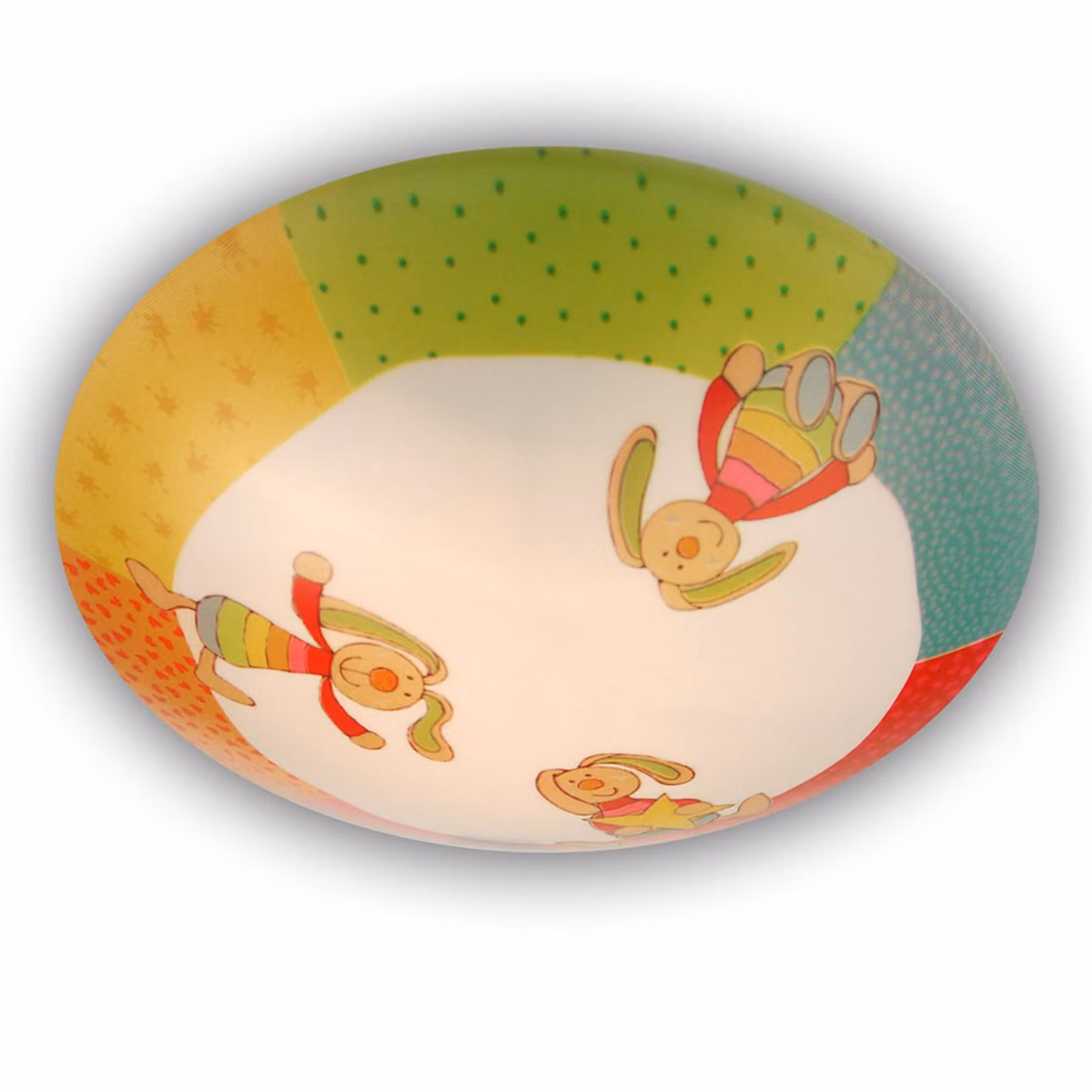 Niermann Standby Plafoniera Rainbow Rabbit, dimmerabile, Multicolore, Cameretta, Plastica, Plafoniera