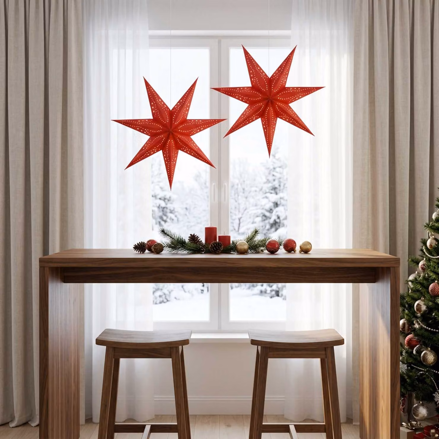 vidaXL Illuminazione Natalizia RAAHE 2 pz 10 LED Bianco caldo