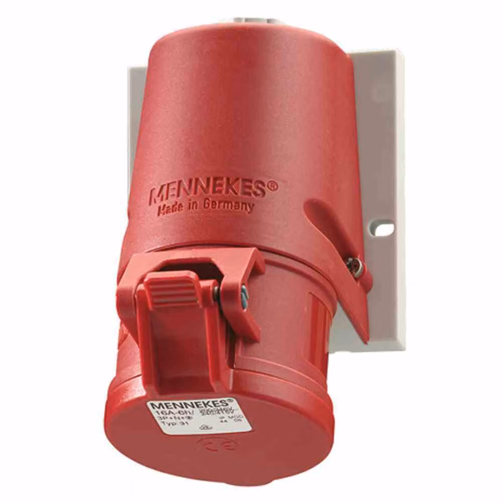 MENNEKES Elektrotechnik GmbH & Co. KG Wanddose TwinCONTACT 16A 4p 6h 400V IP44 1343 (1343)