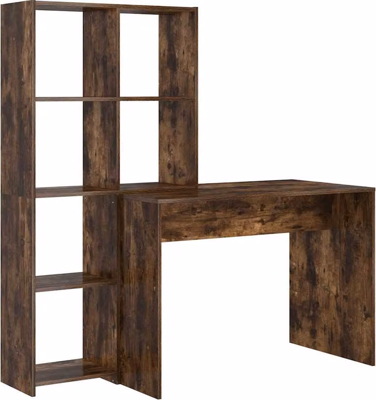 Scrivania Rovere fumé 138,5 x 55 x 143 cm Legno multistrato