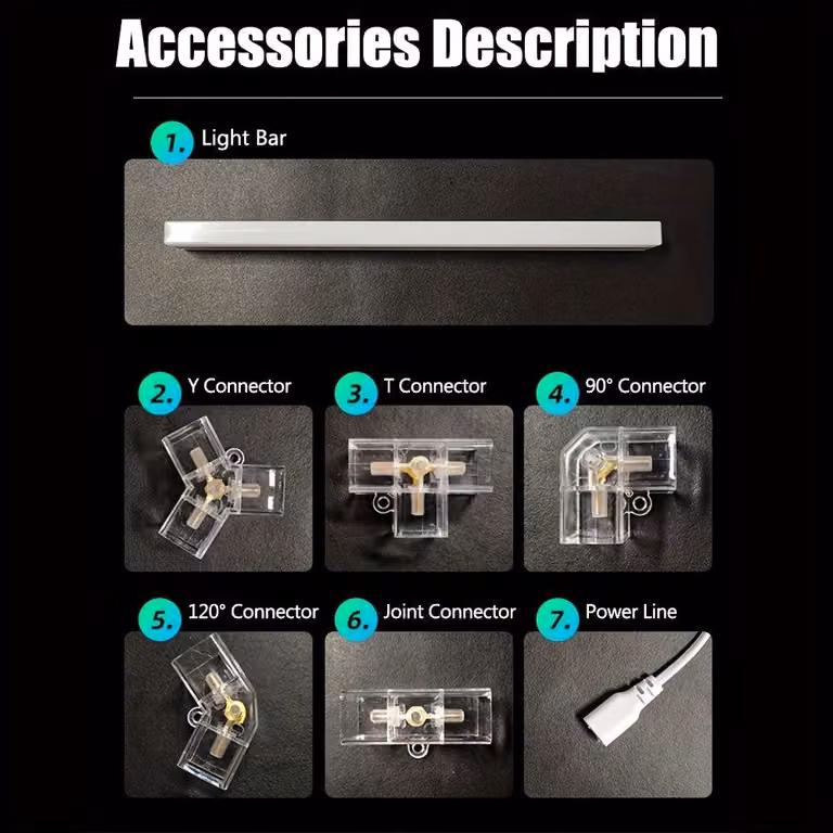 Lampada a LED - Lampada per officina - Illuminazione per garage - Lampada a soffitto - Struttura rettangolare a 14 griglie - Estremamente luminosa, 6500K
