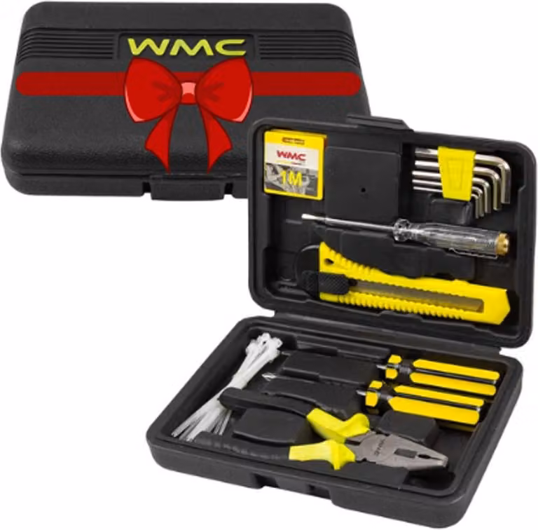 Set di utensili WMC 33 pezzi Chiavi inglesi Cacciaviti Punte - il regalo perfetto