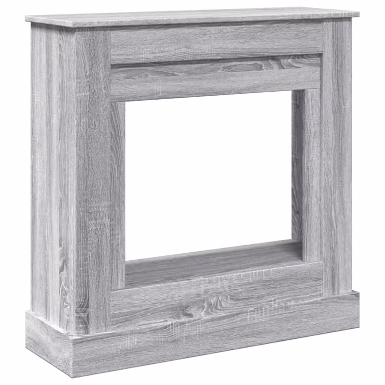 Cornice per Camino Grigio Sonoma 90x30x90 cm in Truciolato