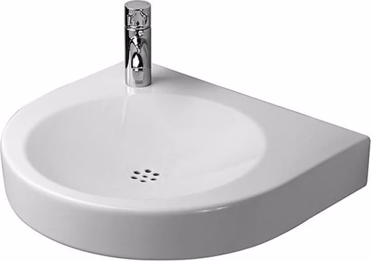 Duravit Architec lavabo Vital Med, 575x520mm, sans trop-plein, 1 trou de robinetterie percé à gauche, 0443580000, 0443580000