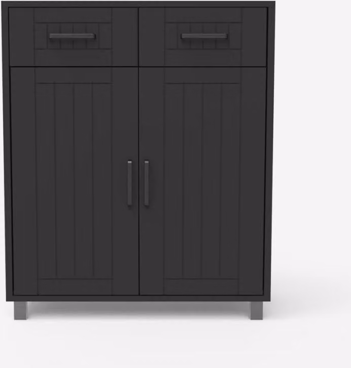 Mobile bagno moderno multiuso 2 ante 2 cassetti 60 cm Takari - Grigio