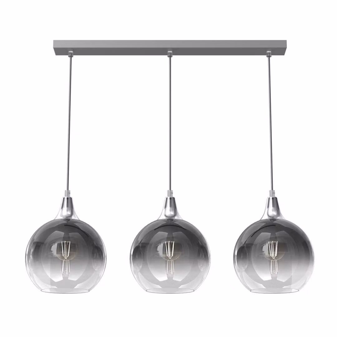 Monte Silver lampada a sospensione 3Xe27 plafoniera lampada a soffitto lampada a sospensione
