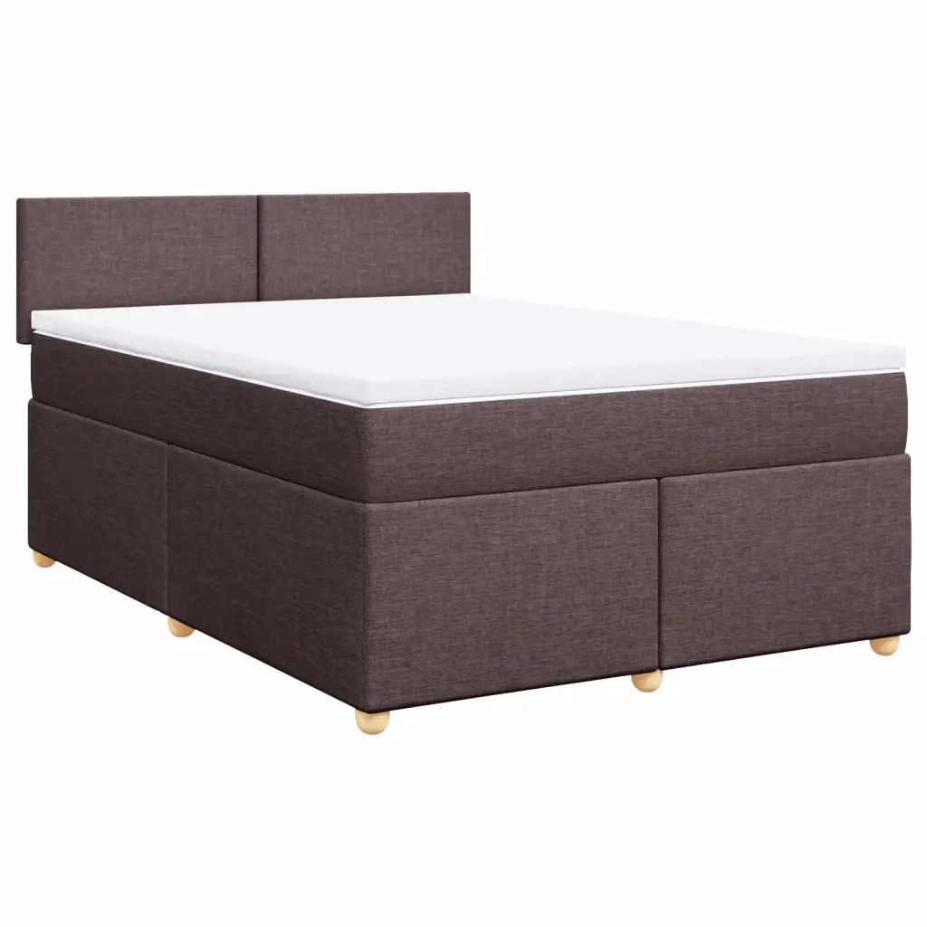 Letto Ibrido con Giroletto a Molle e Materasso vidaXL, Marrone e Bianco, L/P/H: 140 x 190 cm – 2