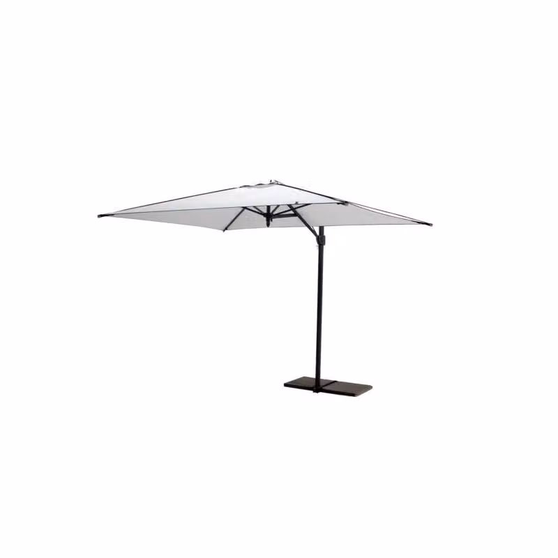 Ombrellone a braccio laterale Maffei Border Bianco con struttura in alluminio e tessuto UPF 50+ L: 300 cm, P: 200 cm – 2