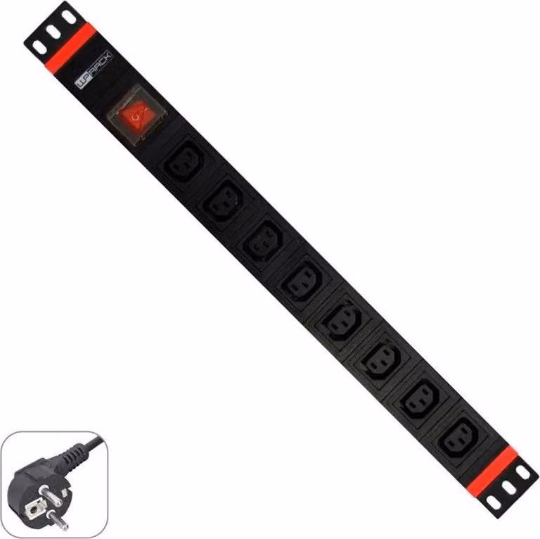 WP WPN-PDU-G05-08 Cavo di prolunga 2 m 8 prese CA Nero