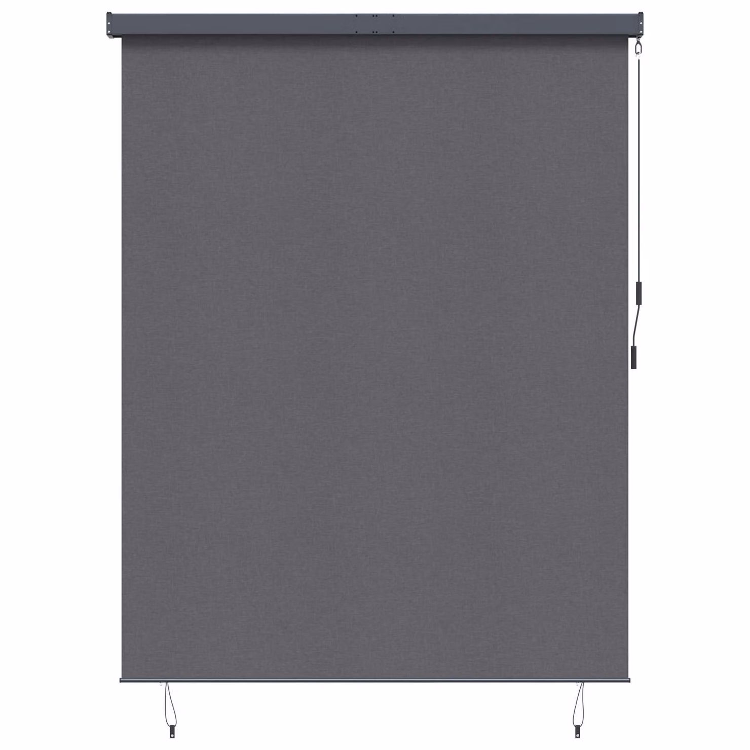 Tenda a rullo vidaXL in colore antracite con struttura in alluminio e tessuto in poliestere, L 200 cm x H 250 cm