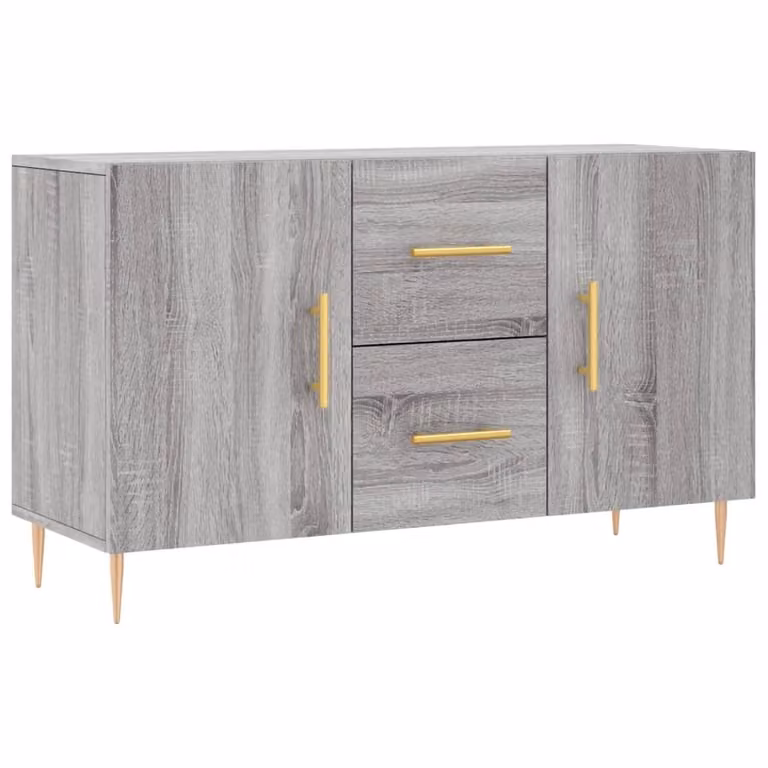 Credenza Grigio Sonoma 100x36x60 cm in Legno Multistrato