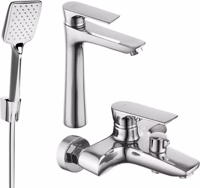 Mexen Axel R62 set da bagno, cromo - 73813R62-00