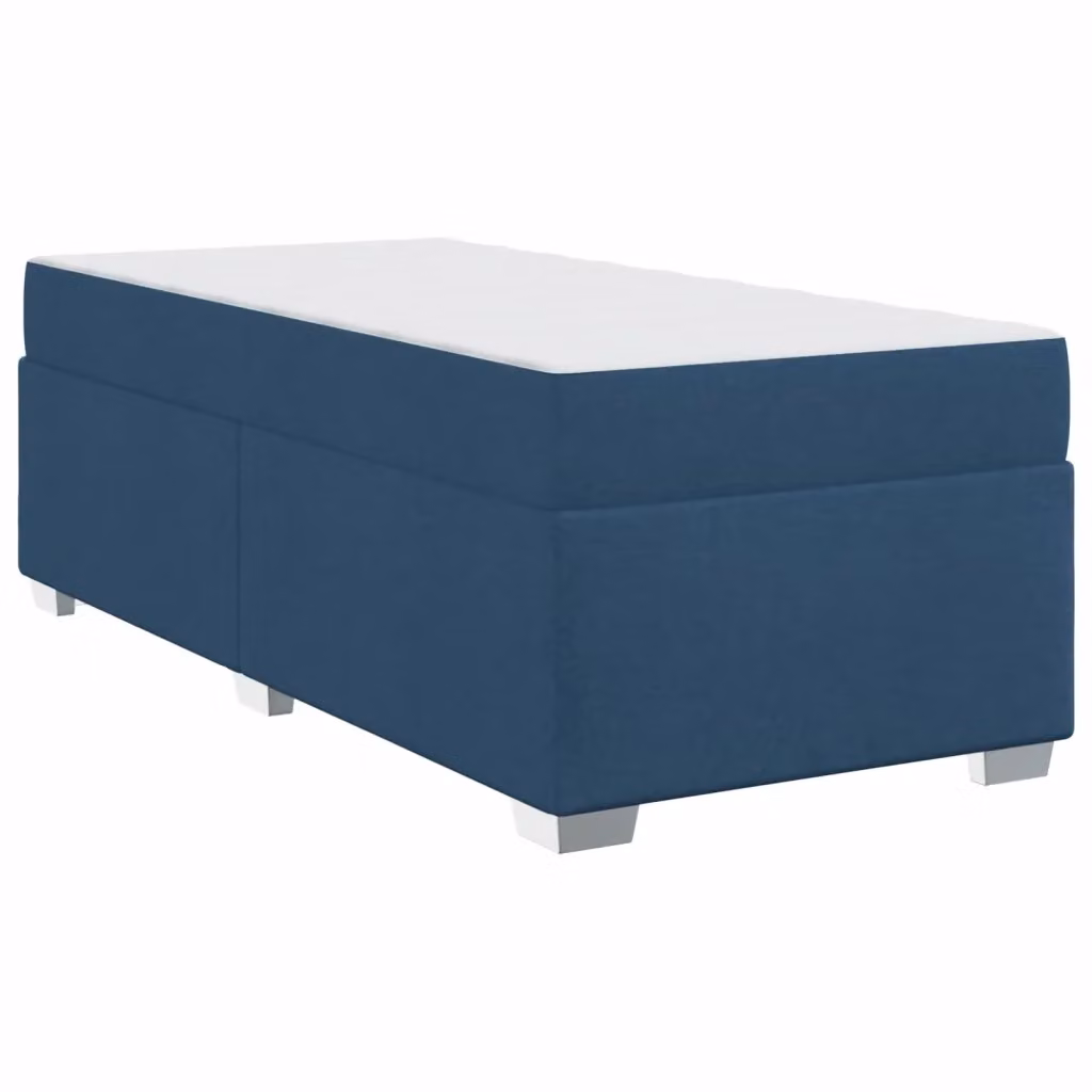 Struttura del letto con materasso vidaXL in tessuto blu, L 80 x P 200 cm – 2