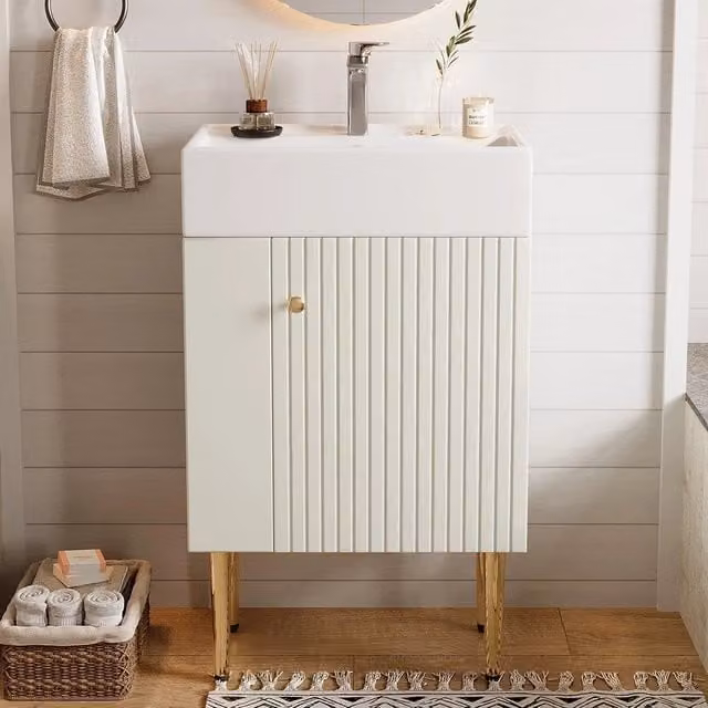 Mobile bagno lavabo - Xylo - 55 cm bianco