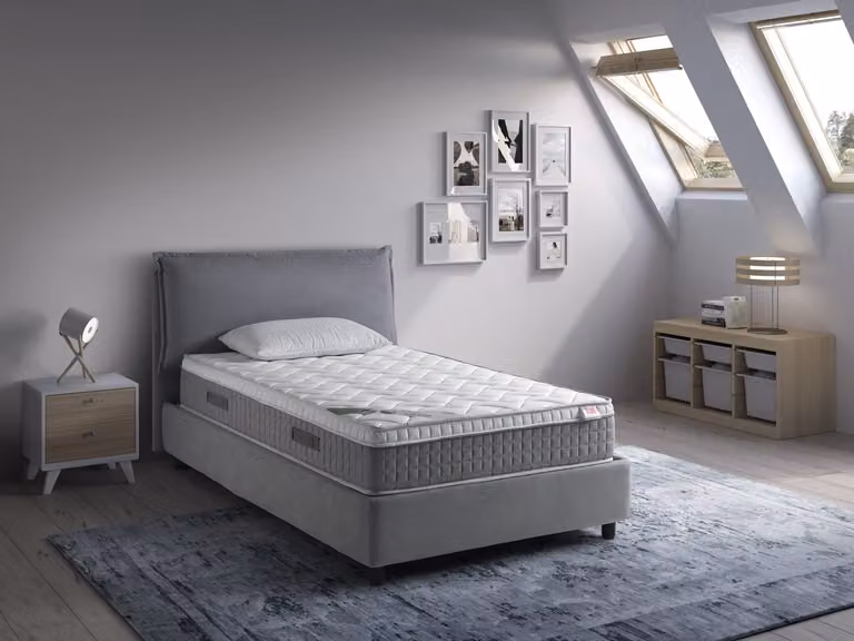 Materasso Memory Foam con Topper alto 25 cm BIG FASHION MEMORY 120x195 cm
