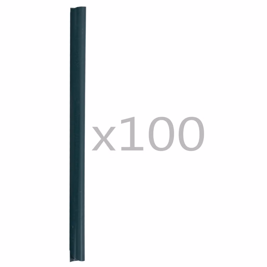 Clip per Strisce Recinzioni 100 pz in PVC Verde