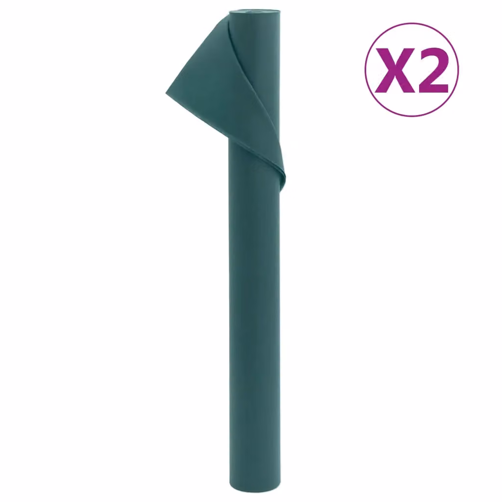 Set di 2 rotoli di copertura per piante vidaXL in plastica verde per protezione invernale e orto, L: 10 m, H: 1,6 m