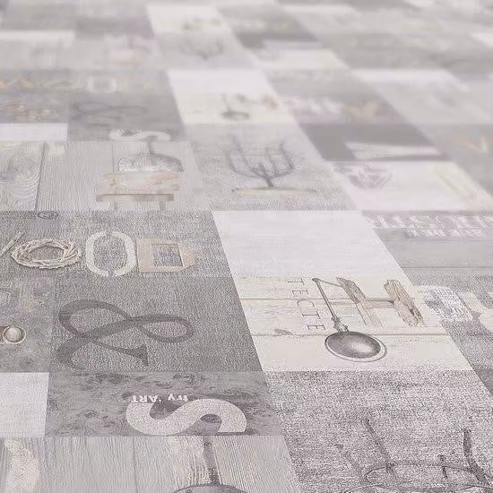 Tovaglia in stile industriale - stile industriale moderno - 100 x 140 cm - facile da pulire
