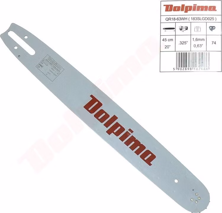Asta di guida Dolpima 325'' 1.6Mm 45Cm/18'' 12T ( 183Slgd025 , 3003 008 6817 ) Stihl