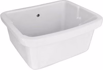 Pilozzo in ceramica 75x60 cm senza strizzatoio Bianco