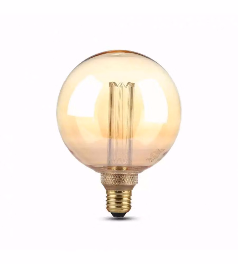 Lampadina LED E27 4W G125 Filamento Ambrato 2200K