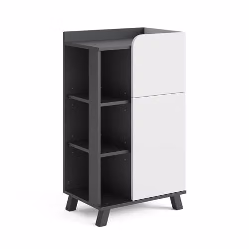 Vicco Mobile midi Karen, Antracite/bianco, 50 x 90 cm