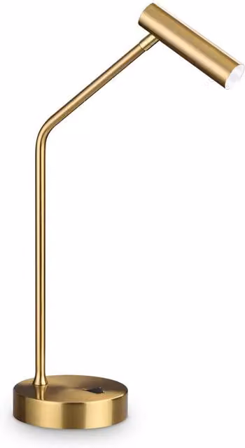 Ideal Lux Easy Lampada da tavolo LED regolabile in metallo e plastica disponibile in bianco, nero o oro/ottone