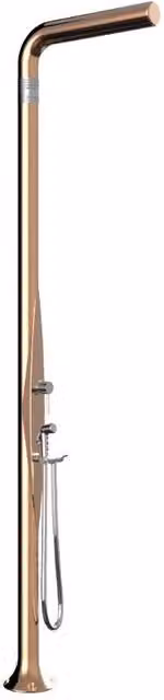 Doccia Tradizionale in Polietilene Funny Yang Top Line Arkema Design con Doccetta e Miscelatore Colore Oro Rosa CV-T245-TL/1100