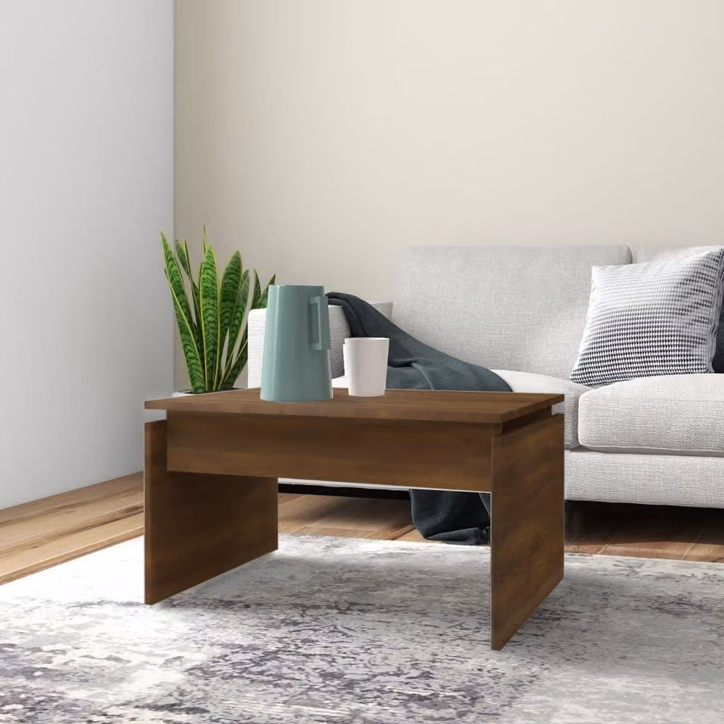 Maison Exclusive - Tavolino marrone effetto rovere 68x50x38 cm Materiale ligneo