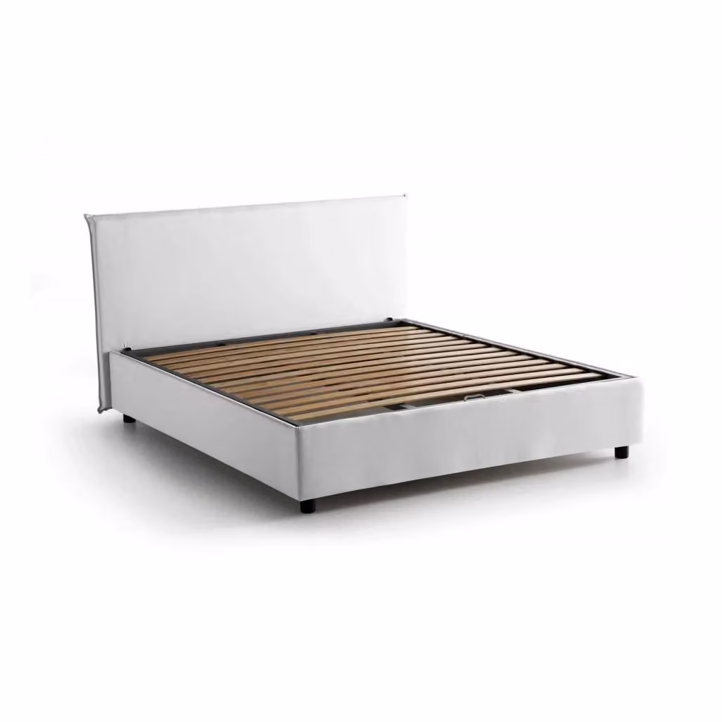 Letto Matrimoniale Ashlee Talamo Italia Bianco con Contenitore a Alzata L/P/H: 160 x 190 x 175 cm – 2