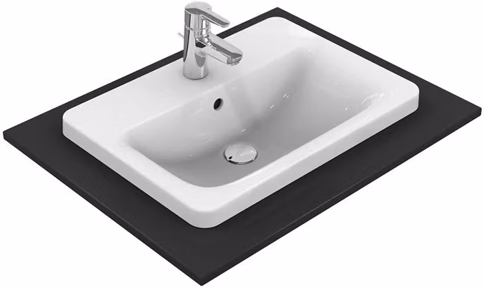 Lavabo da incasso Ideal Standard in ceramica sanitaria bianca 58 x 43 x 17,5 cm E504401