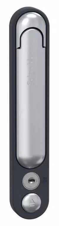 Schneider Electric PrismaSeT-P, maniglia per porta a battente, con serratura a cilindro e chiave n. 405, RAL 7016 LVS07931