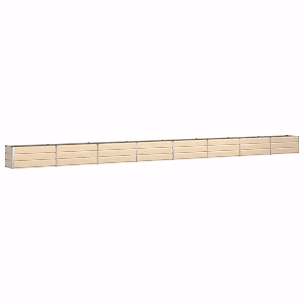 Fioriera vidaXL in acciaio zincato beige L: 770 cm, P: 50 cm, H: 45 cm – 2