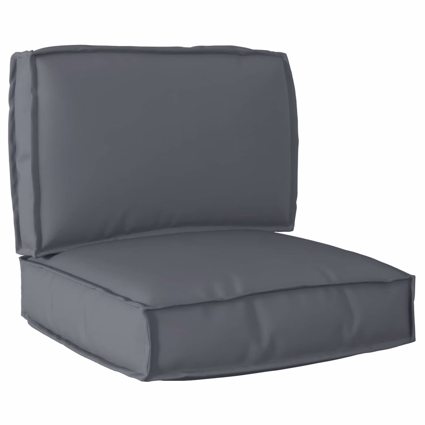 vidaXL Set di Cuscini per Pallet in Tessuto Oxford Antracite, Impermeabili e Moderni, L/P/H: 60 x 40 x 12 cm