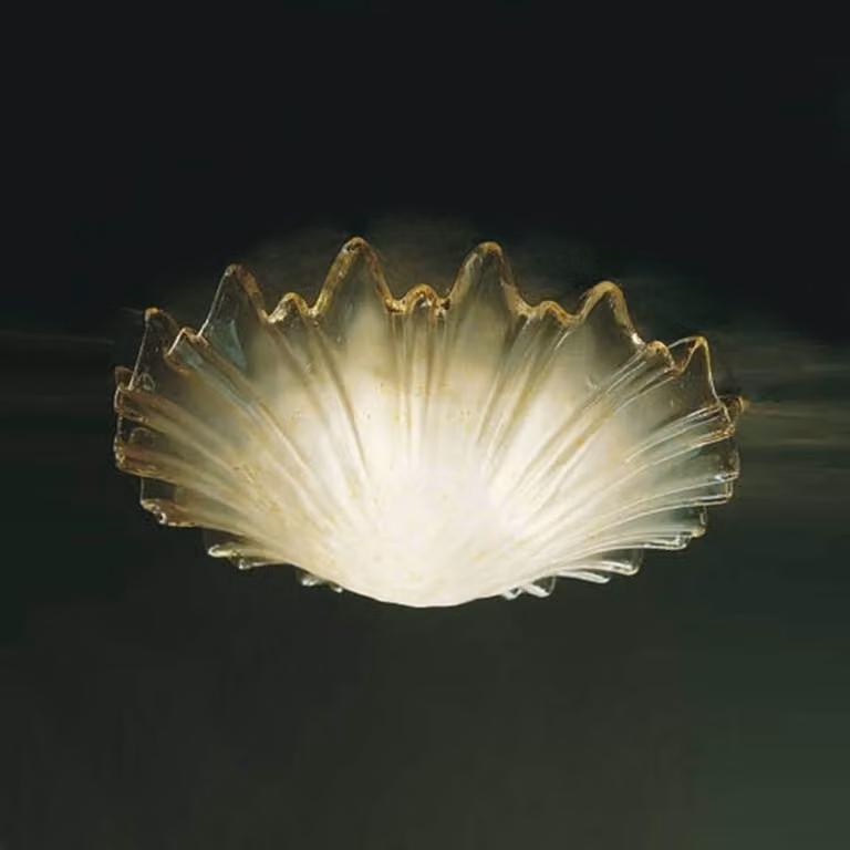 Sil-Lux Plafoniera soffitto CORTINA, dimmerabile, Crema / Ambra, Soggiorno / Sala da pranzo, Metallo, Plafoniera