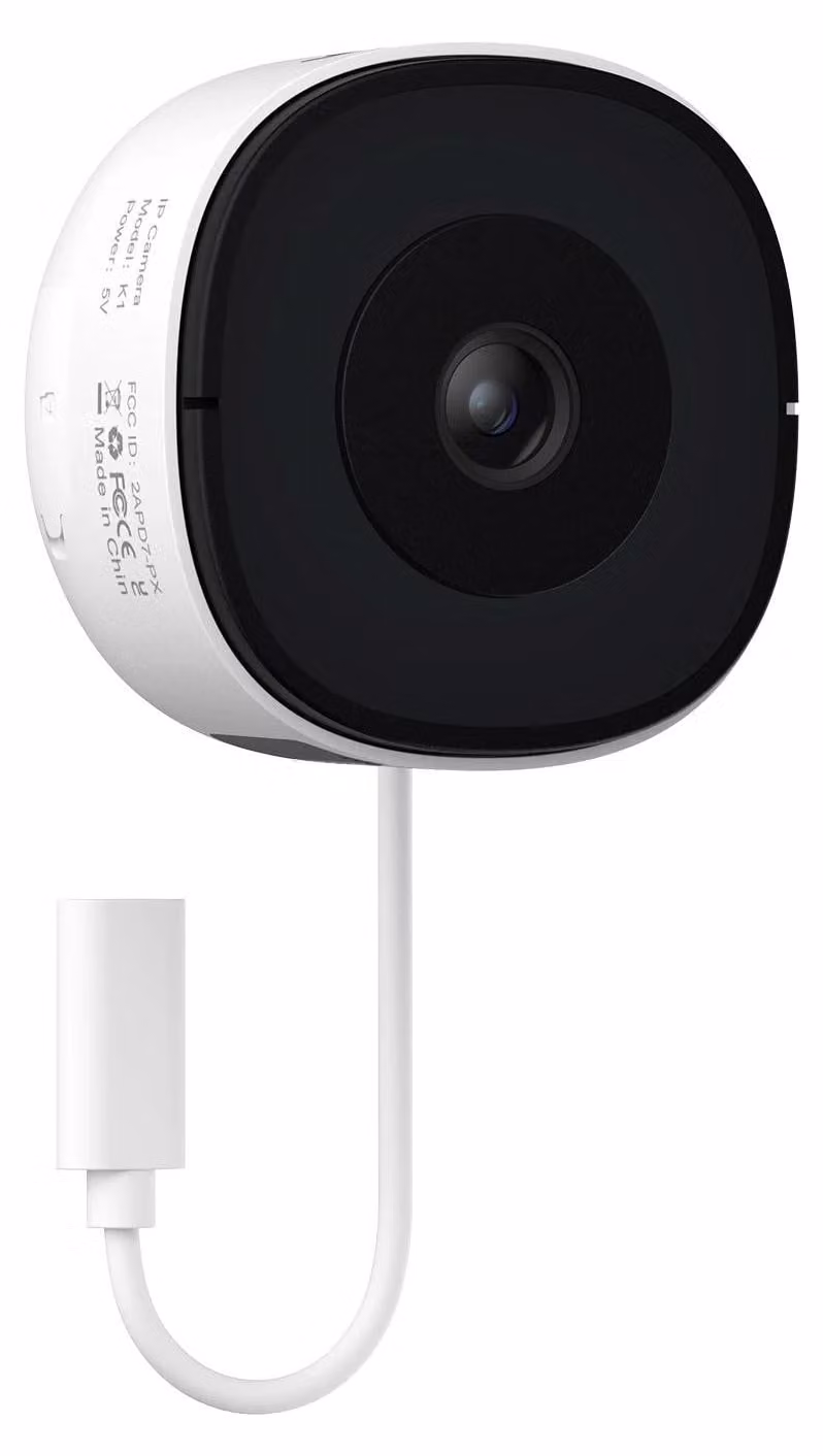 Telecamera da finestra, 2K HD, visione notturna a colori, 1 pezzo
