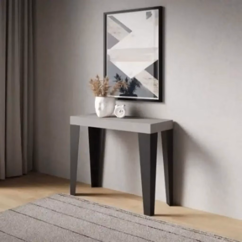 Consolle allungabile Itamoby Flame Premium cashmere con gambe antracite L/P/H: 90 x 40 x 300 cm – 2
